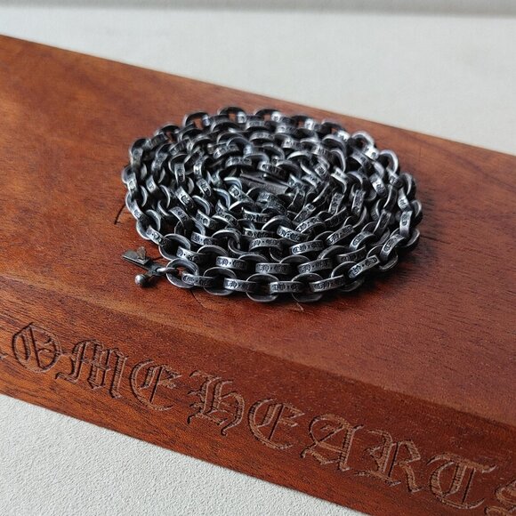 Chrome Hearts Paper Chain 24in necklace 925 Sterling silver - Picture 1 of 9